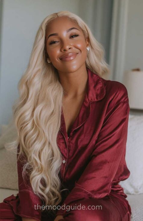 long blonde baddie hair