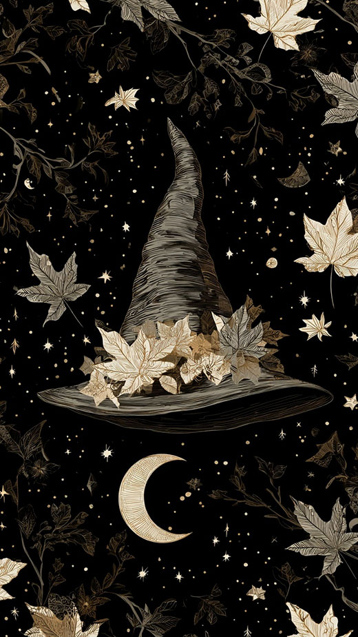 witchy fall wallpaper