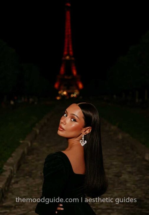 sleek long hair