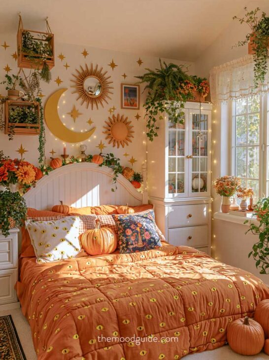 boho fall bedroom