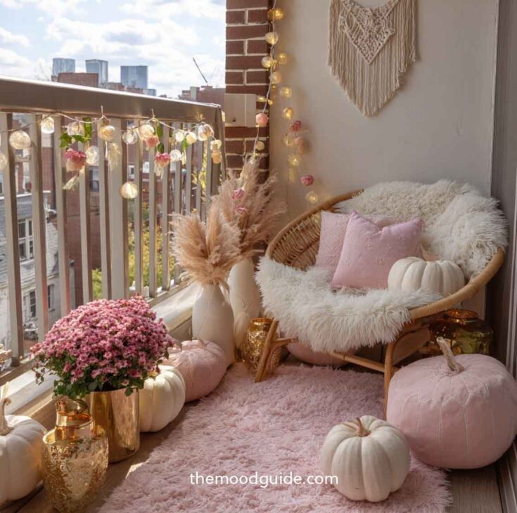 fall balcony  decor
