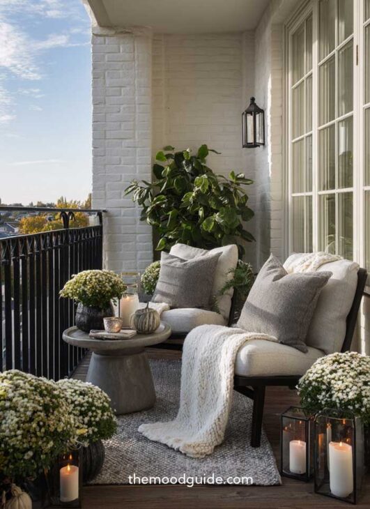 modern minimal fall aestheti balony decor