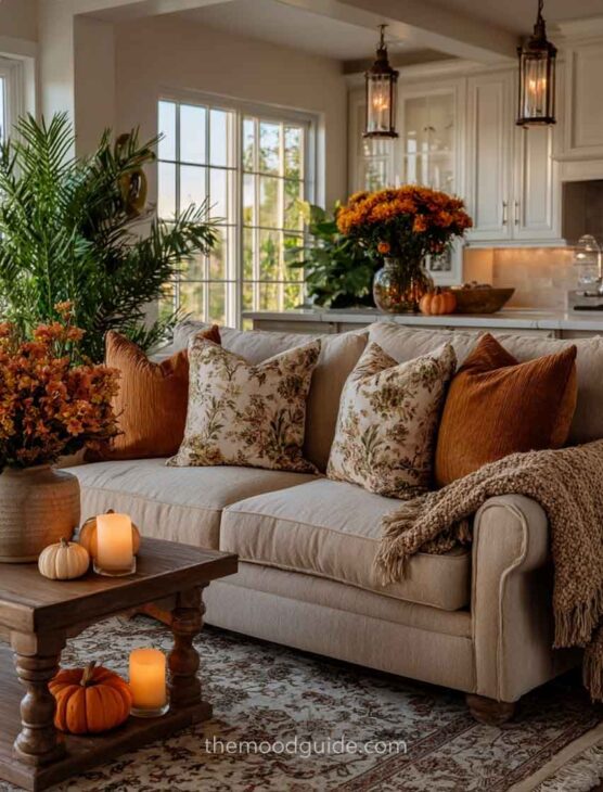 fall aesthetic living room
