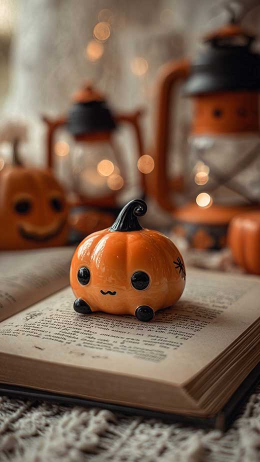 cute aesthetic pumpkin halloween wallpaper