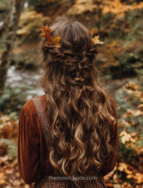brown aesthetic hair