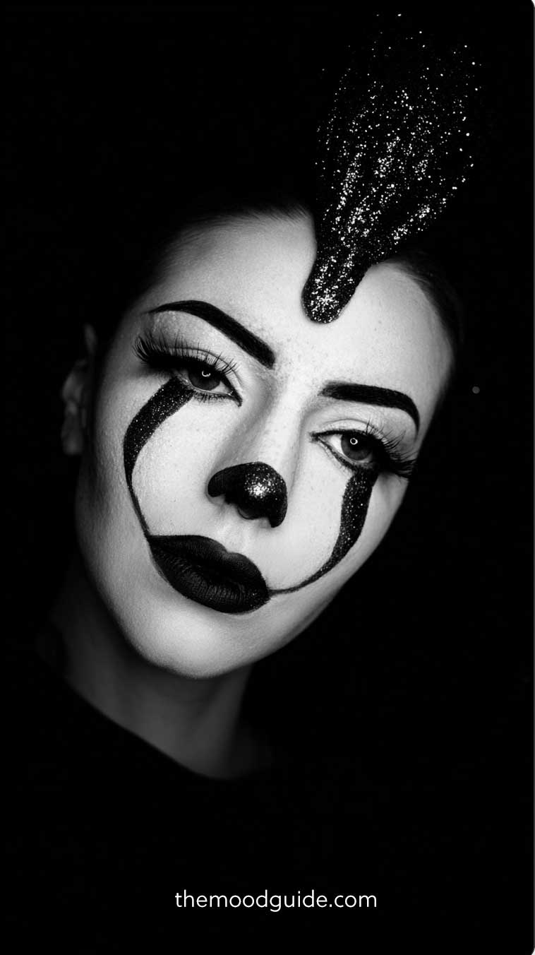 pretty aesthetic cloown makeup
