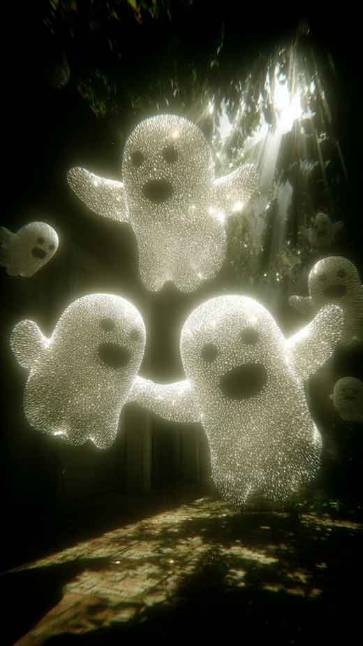cute vintage ghosts wallpaper for iphone black and white spooky halloween background