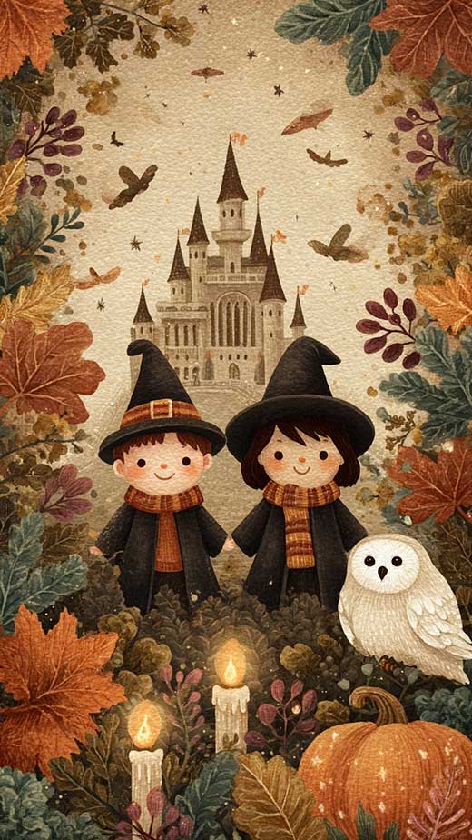 cute harry potter phone wallpaper autumn
