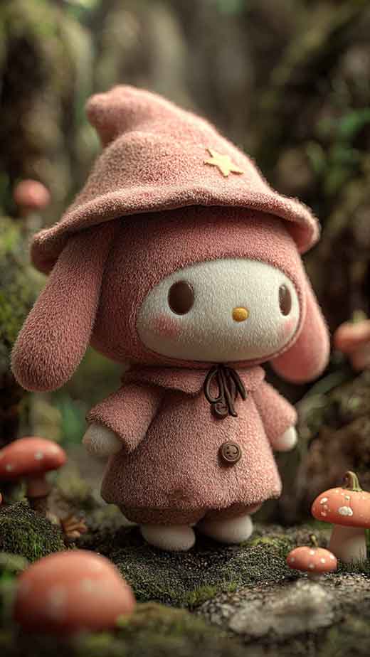 cute aesthetic my melody wallpaper for halloween