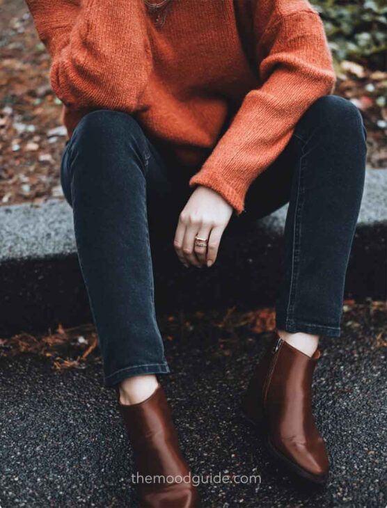 fall aesthetic boots