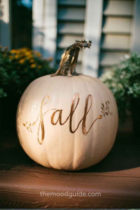 gold fall pumpkin
