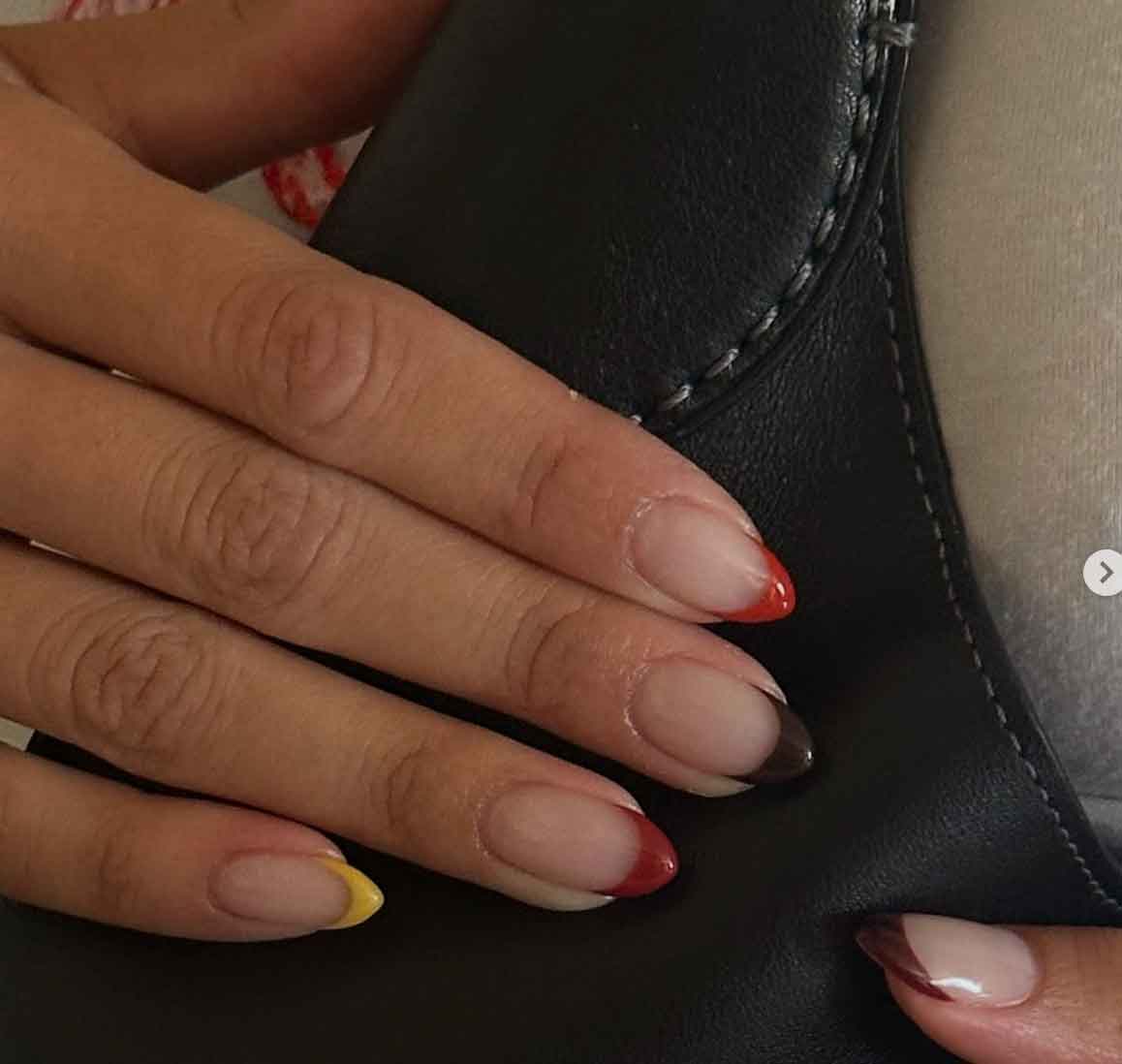 aesthetic short french tips