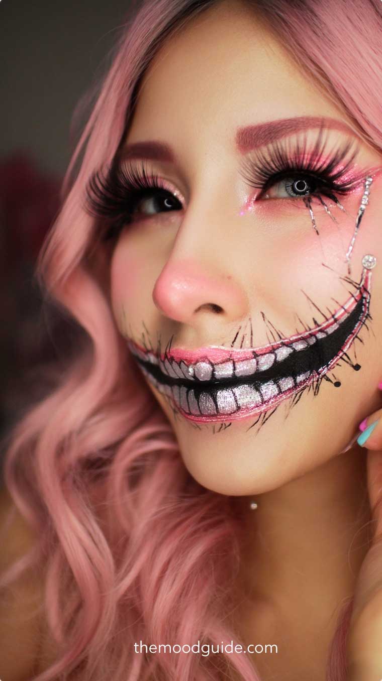 creepy scary doll clown halloween makeup