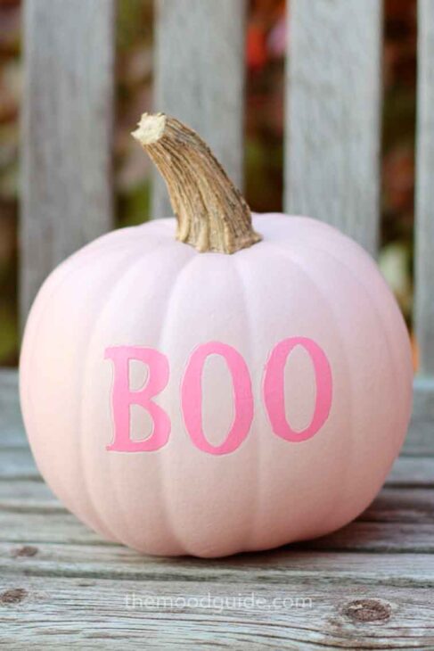 pink pumpkin painting