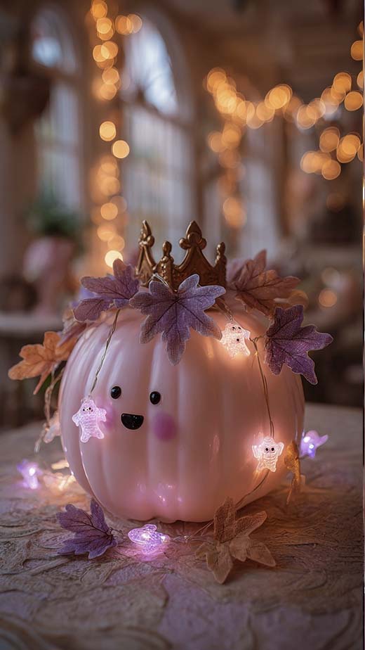 pink kawaii fall halloween wallpaper iphone