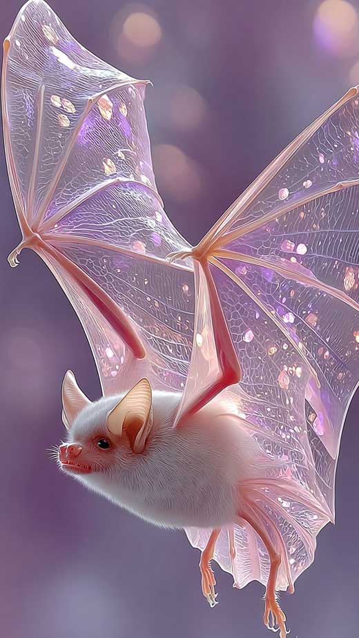 soft pastel goth bat wallpaper