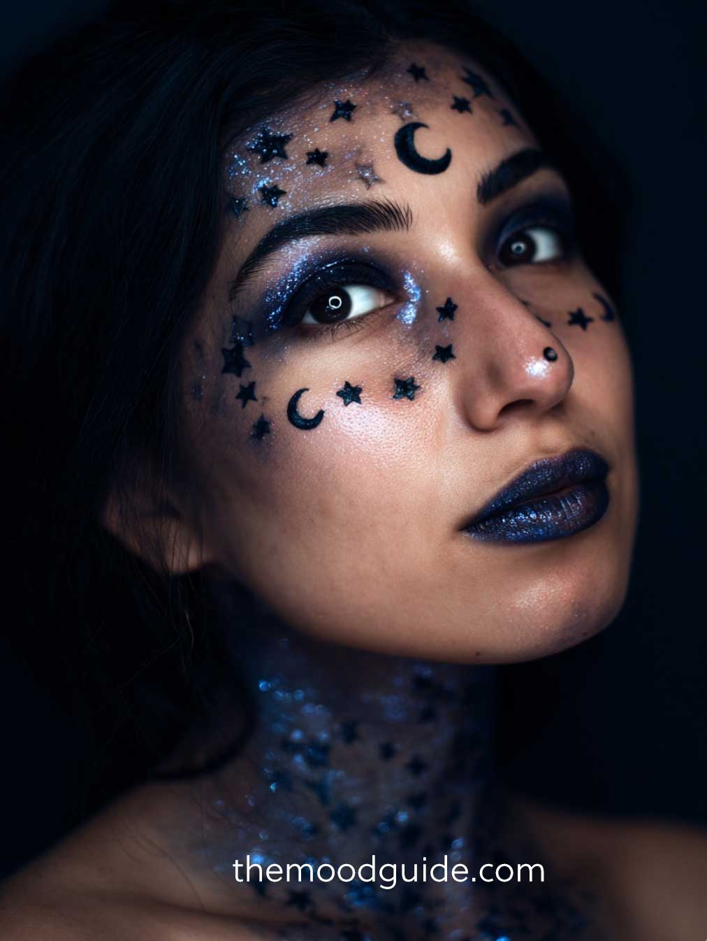 celestial with makeup brown skin woman