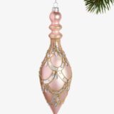 rose gold retro ornament
