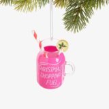 neon pink ornament