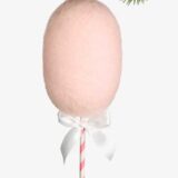 pink cotton candy christmas tree ornament