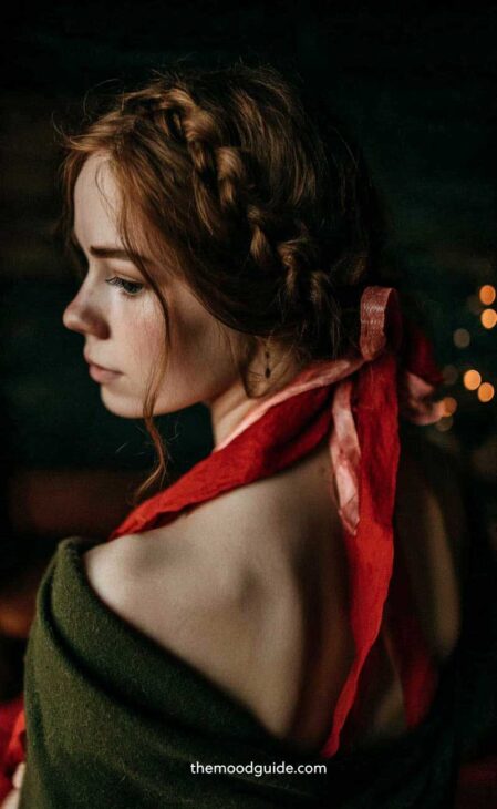 vintage christmas hair idea