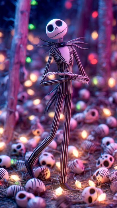 nightmare before Christmas cute Jack Skellington wallpaper