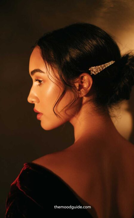 luxury chic simple and easy low bun sleek minimal christmas hair