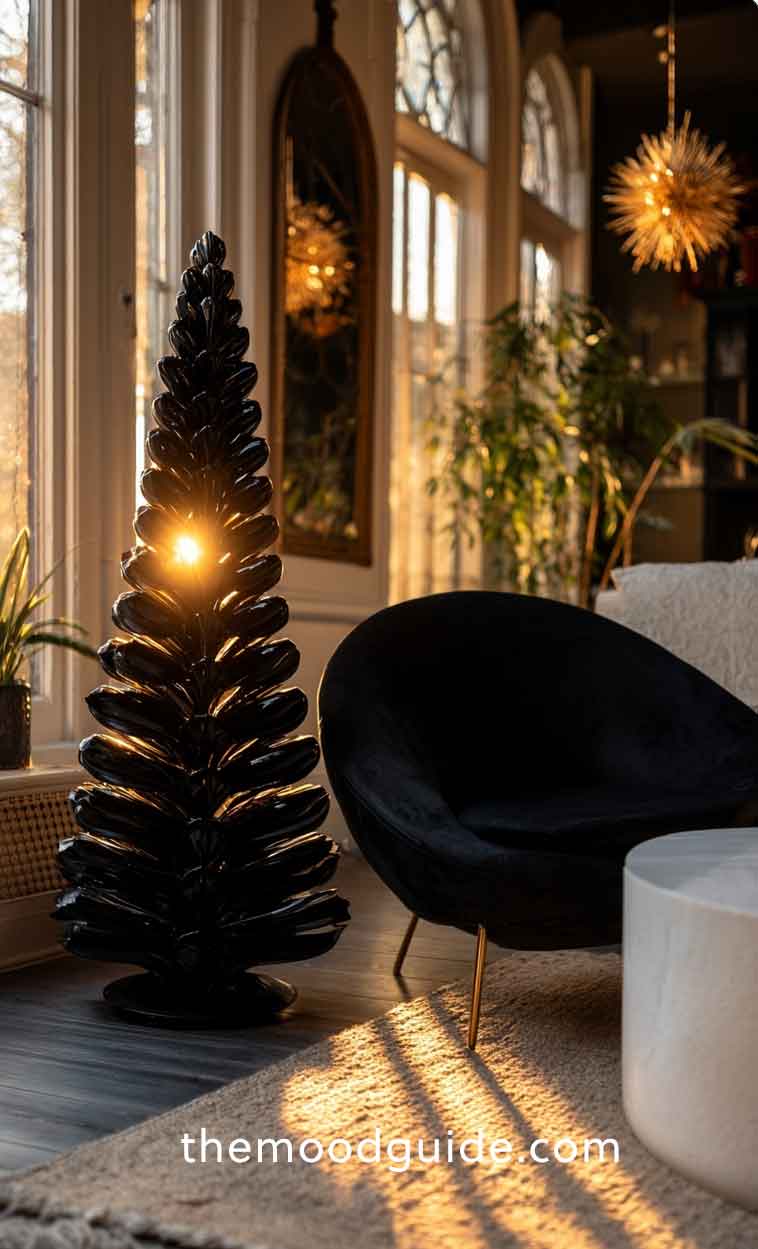 mid century modern aesthetic christmas tree