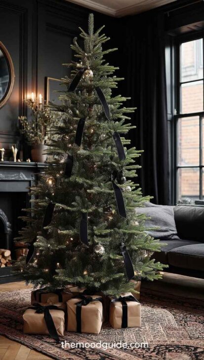 rustic chic christmas tree