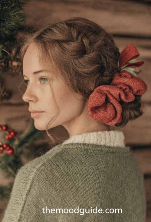 little woman aesthetic hairstyle for christmas