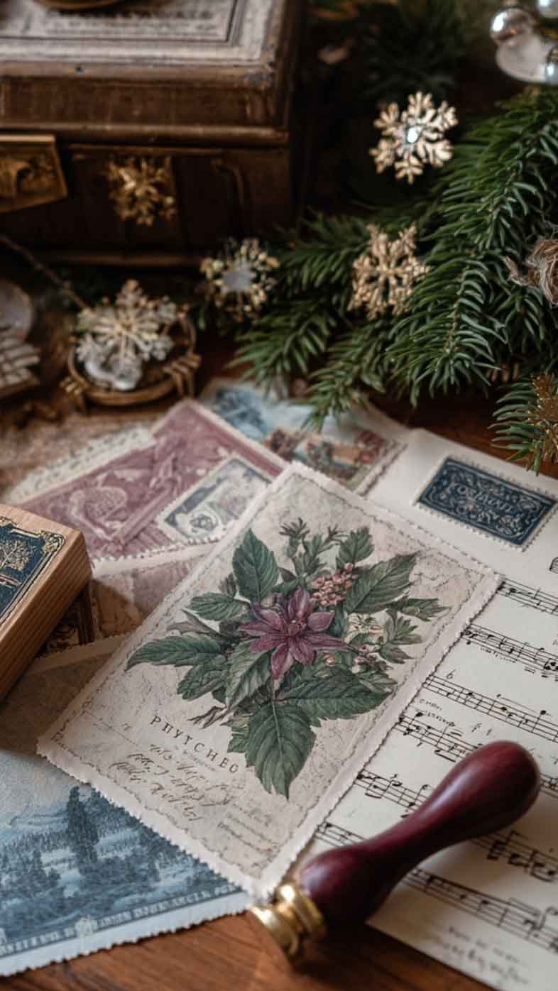 vintage cue christmas wallpaper for iphone