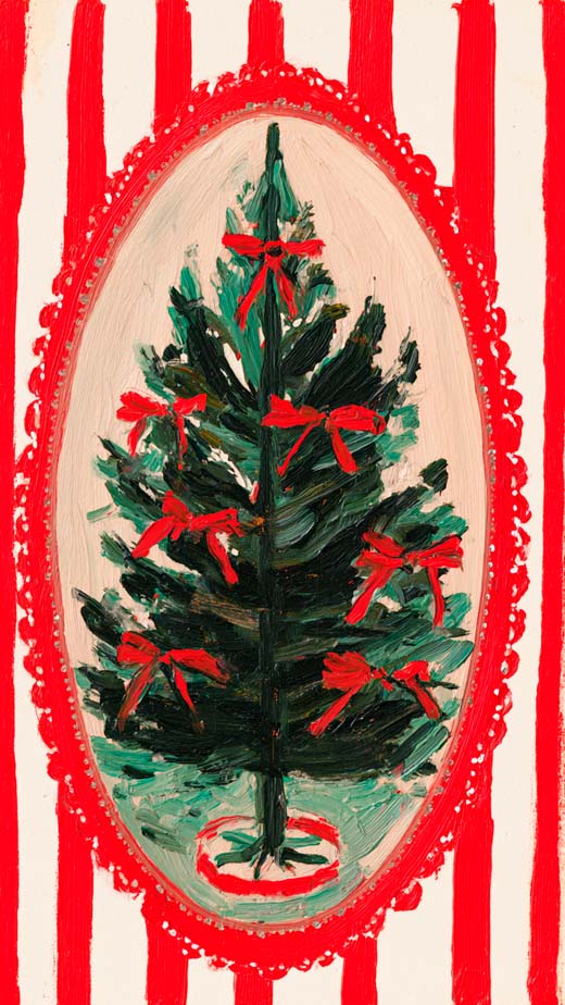 cute red and green christ