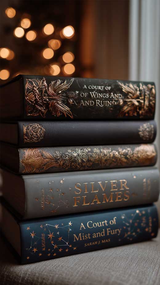 aesthetic books wallpaper acotar inspired