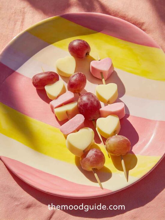 grape and cheese skewer aesthetic food valentines