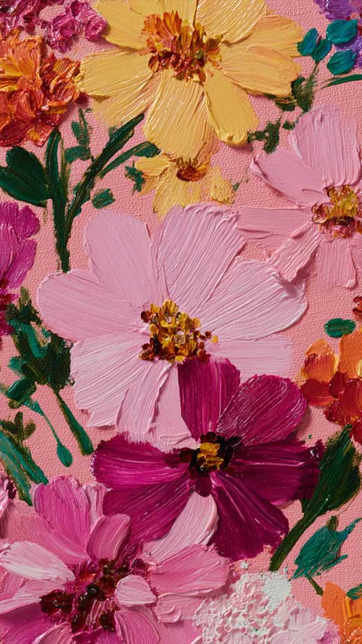 floral cute aesthetic phone background