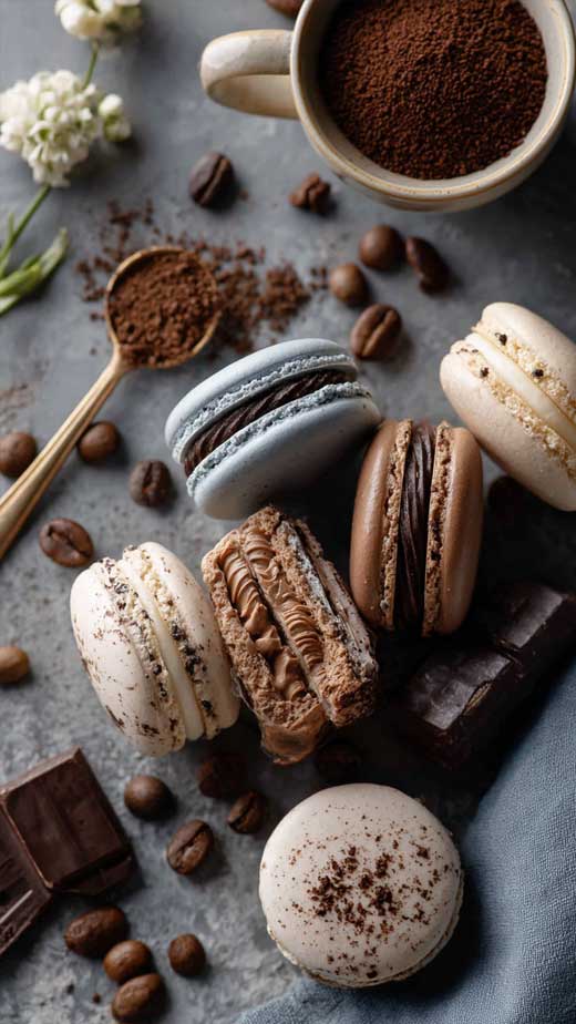 preppy macarons Parisian aesthetic wallpaper for iphone