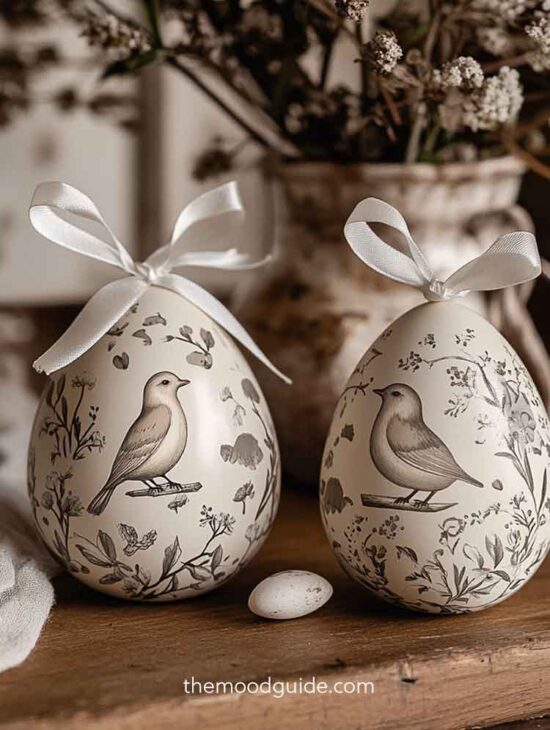 easter egg animal birds vintage art