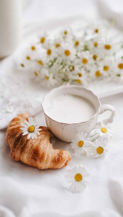 daisy and milk slow vintage aesthetic wallpaper