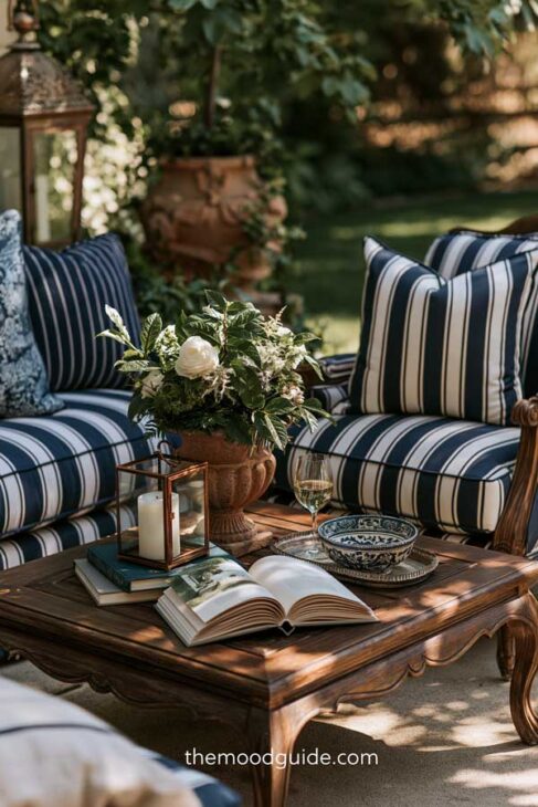old money aesthetic outdoor space