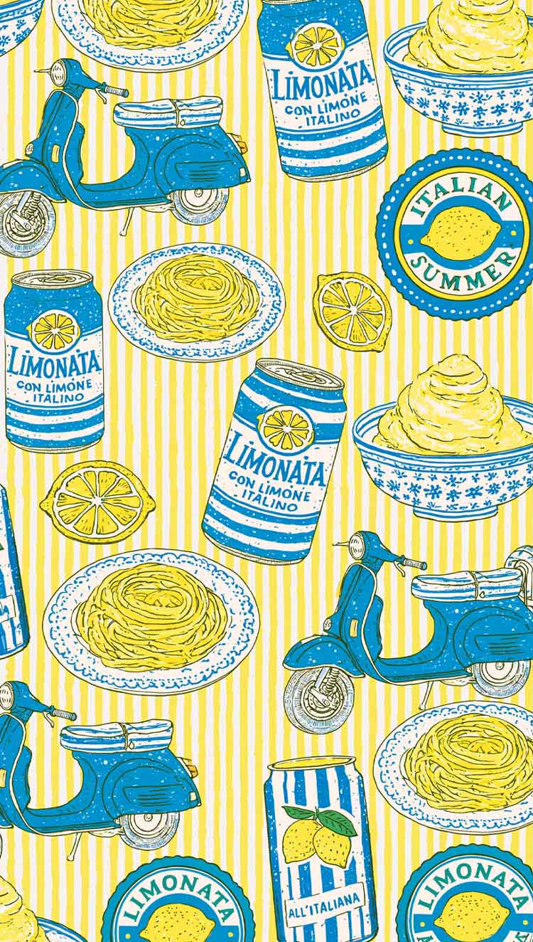 vlue and white dolce vita vintage wallpaper pattern for iphone