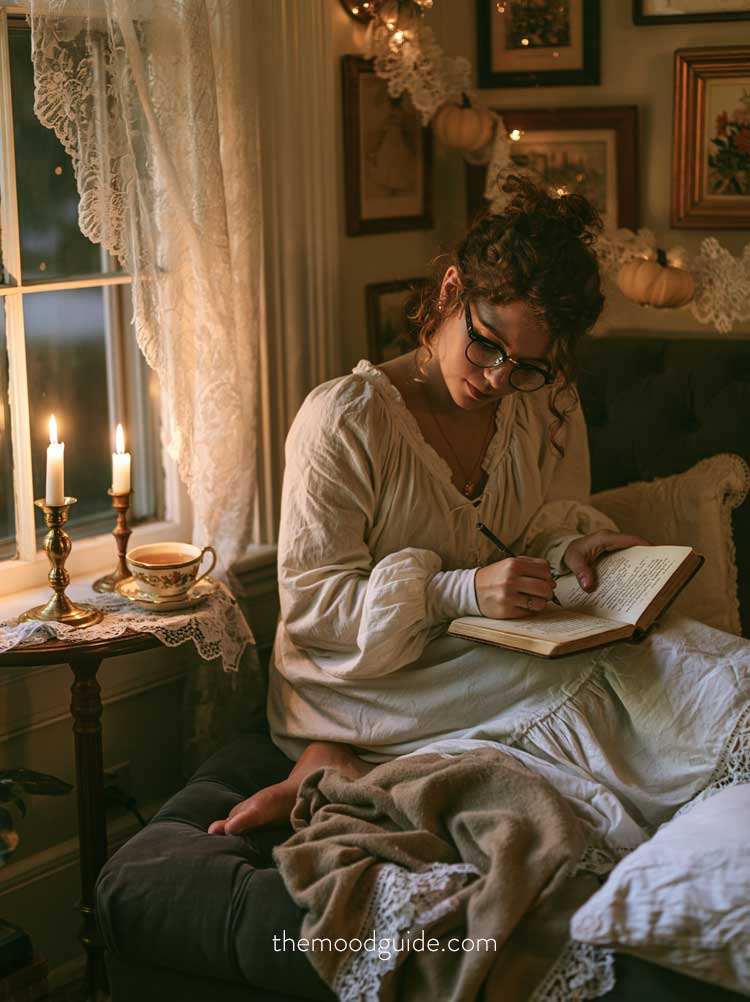 cozy fall poetcore aesthetic