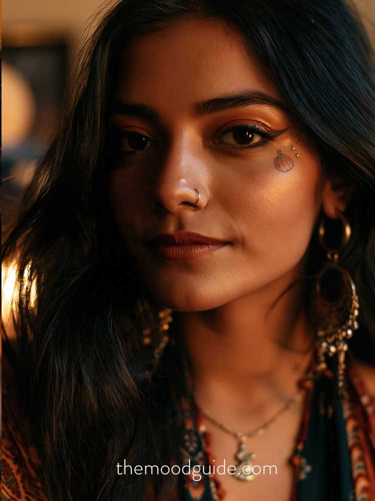 simple, elegant halloween makeup
