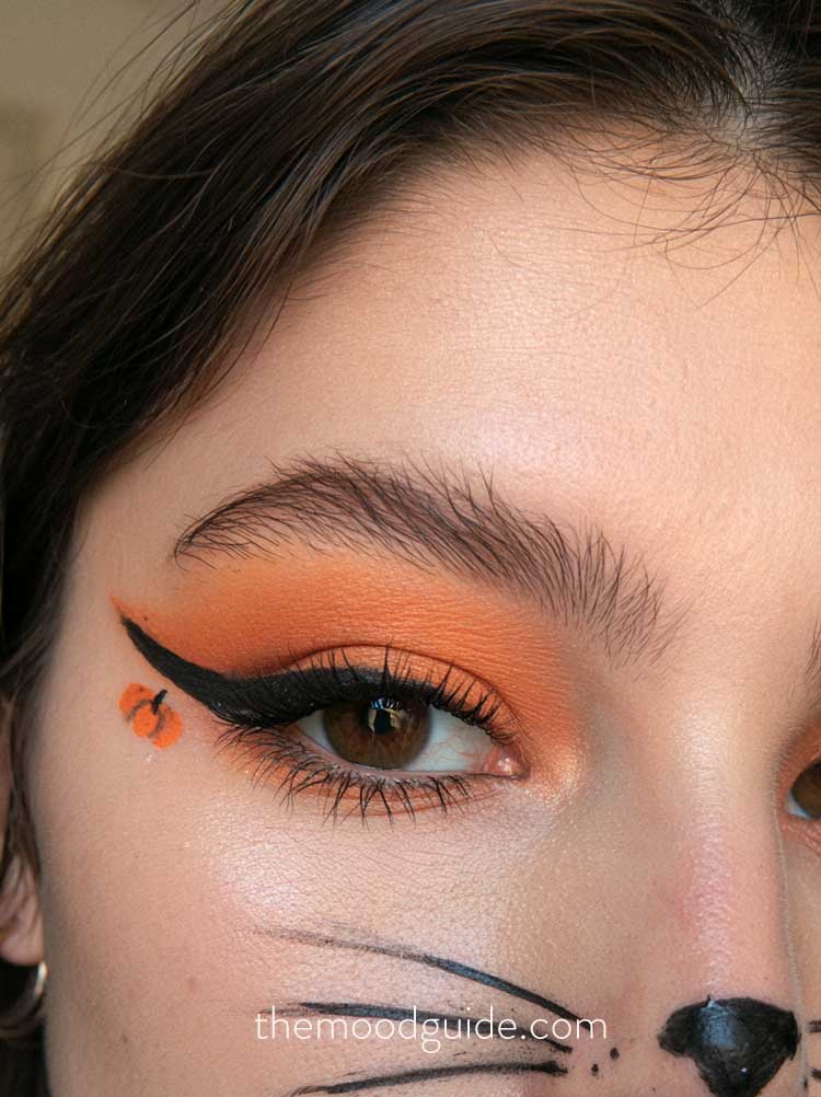 cat eye makeup idea for halloween