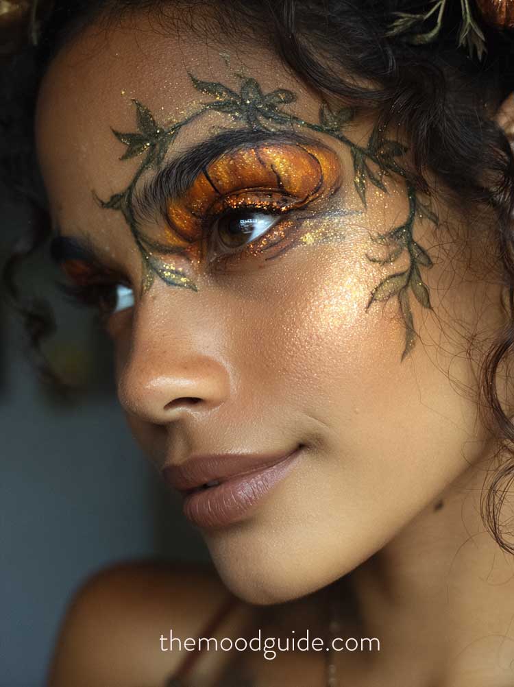 cute aesthetic halloween artistic eye makeup