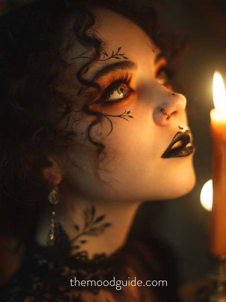 whimisigoth halloween makeup